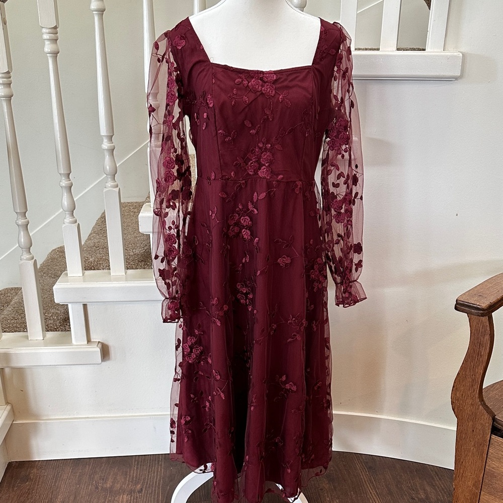 Burgundy “event” dress - Picture 2 of 7